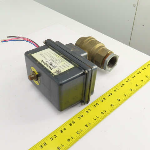 DynaQuip DynaMatic 6CX20 Electronic Actuated Brass Ball Valve 1-1/2" FNPT 115V