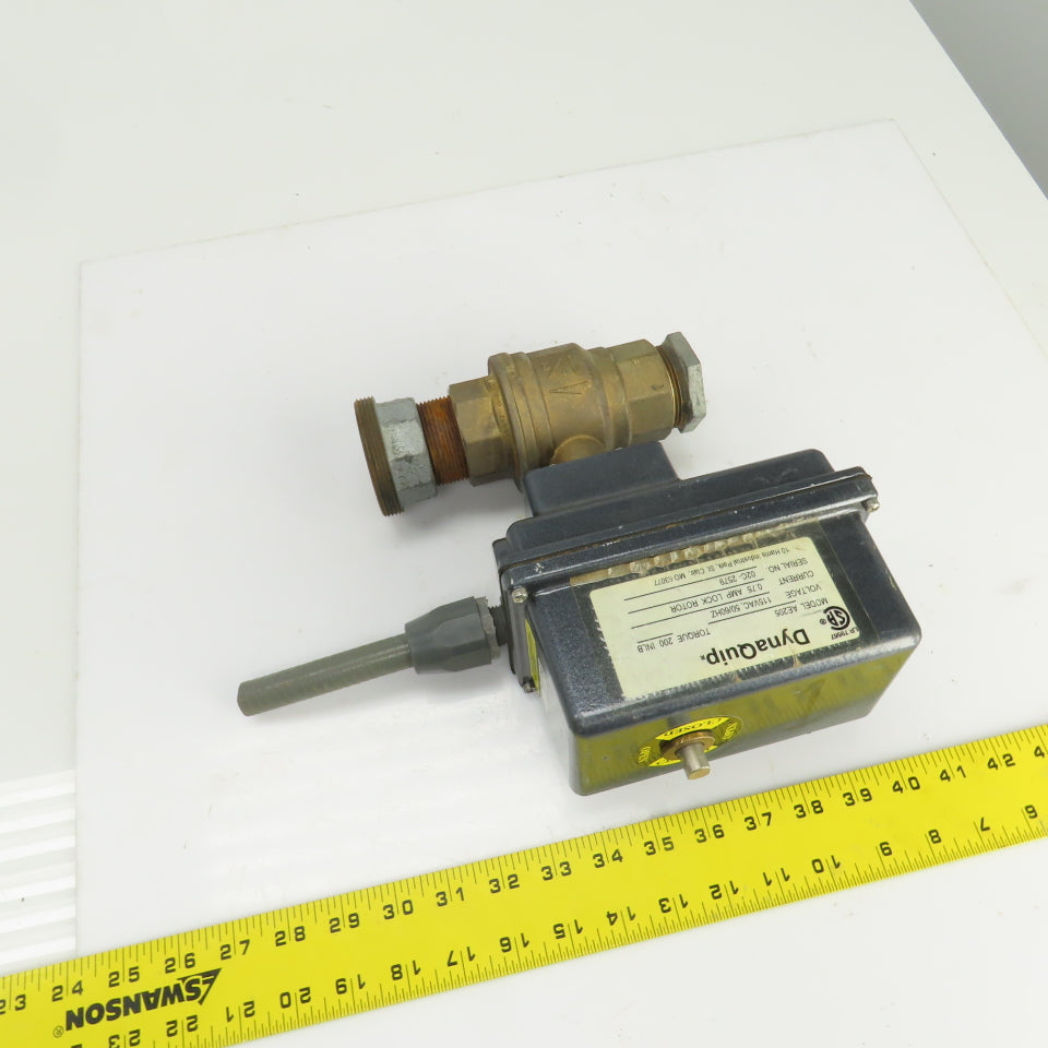 DynaQuip AE205 Electronic Actuated Brass Ball Valve 1-1/2" FNPT 115VAC 0.75A