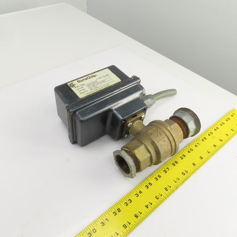 DynaQuip AE205 Electronic Actuated Brass Ball Valve 1-1/2" FNPT 115VAC 0.75A