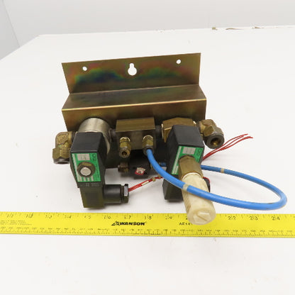 Fanuc A04B-0801-C408 Solenoid Valve Assembly from C1000 Laser 220V Coil