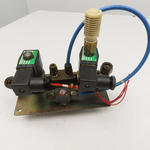 Fanuc A04B-0801-C408 Solenoid Valve Assembly from C1000 Laser 220V Coil