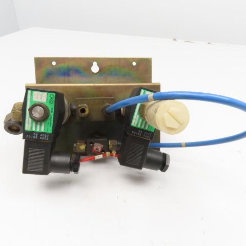 Fanuc A04B-0801-C408 Solenoid Valve Assembly from C1000 Laser 220V Coil