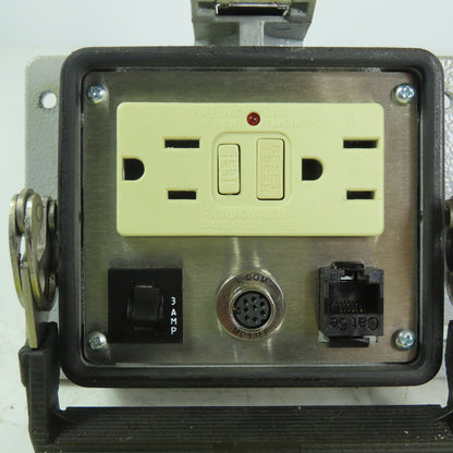 Mencom GF-RJ45-8M-R-32 Panel Interface Connector W/GFCI 125V 3A