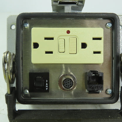 Mencom GF-RJ45-8M-R-32 Panel Interface Connector W/GFCI 125V 3A