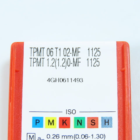 Sandvik TPMT 06 T1 02-MF 1125 Indexable Carbide Insert TPMT 1.2(1.2)0-MF Pack/10