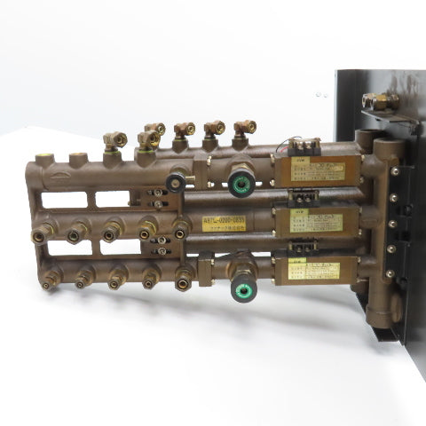 Amada A97L-0200-0835 CO2 Laser Cooling Water & Gas Manifold Assembly