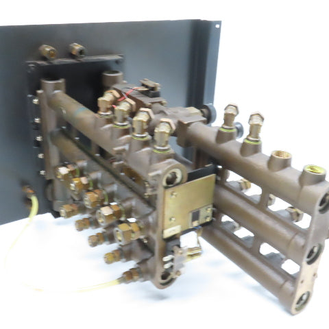 Amada A97L-0200-0835 CO2 Laser Cooling Water & Gas Manifold Assembly