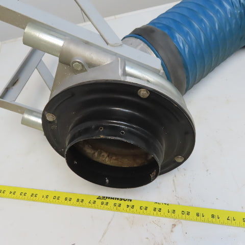 Nederman 105 222 35 60"x 6" Diameter Fume & Dust Extraction Arm W/Hose & Hood