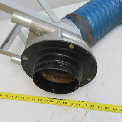 Nederman 105 222 35 60"x 6" Diameter Fume & Dust Extraction Arm W/Hose & Hood