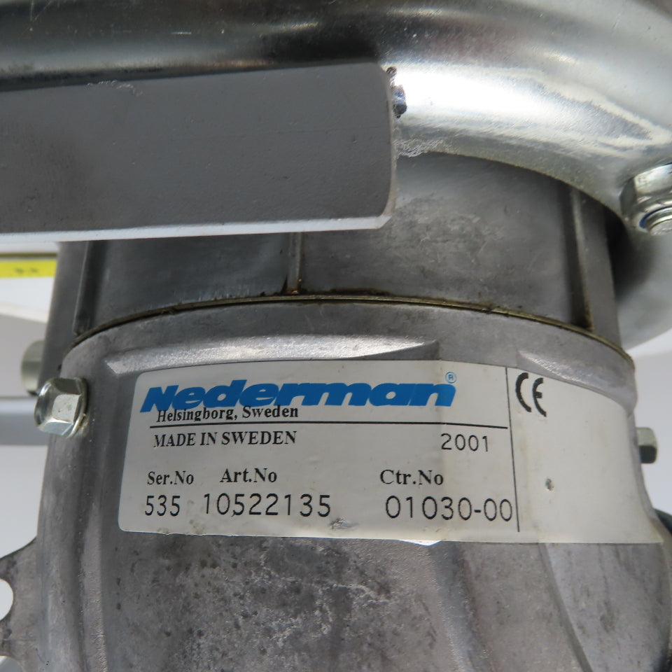 Nederman 105 222 35 60"x 6" Diameter Fume & Dust Extraction Arm W/Hose & Hood