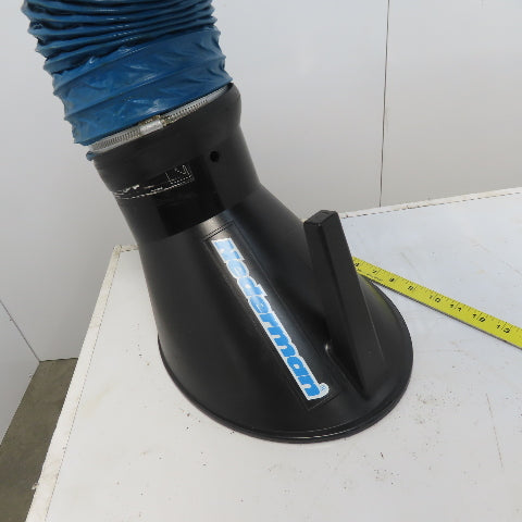 Nederman 105 222 35 60"x 6" Diameter Fume & Dust Extraction Arm W/Hose & Hood