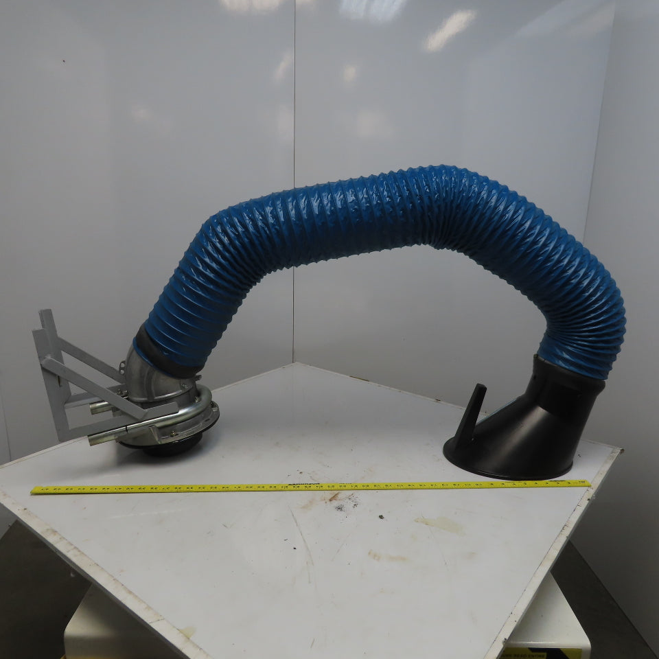 Nederman 105 222 35 60"x 6" Diameter Fume & Dust Extraction Arm W/Hose & Hood