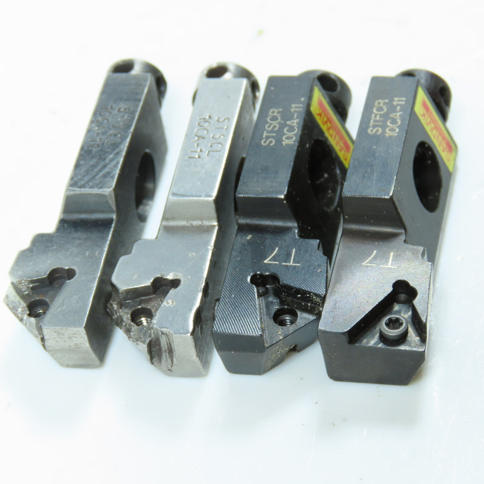 Sandvik STSCL 10CA-11 & STSCR 10CA-11 Indexable Turning Tool Holder Lot of 4