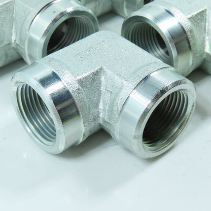 Eaton 2087-12-12S Hydraulic Adapter 90° Elbow 3/4"-14 NPT Female x Female Lot/4