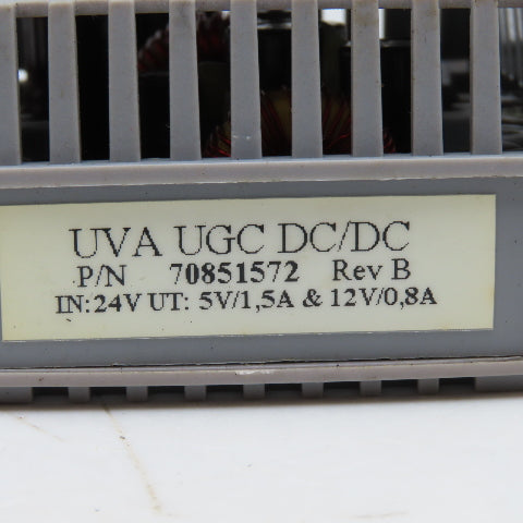 UVA 70851572 DC To DC Power Supply DIN Mount 24VDC Input 5/12VDC Output