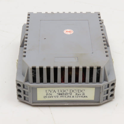 UVA 70851572 DC To DC Power Supply DIN Mount 24VDC Input 5/12VDC Output