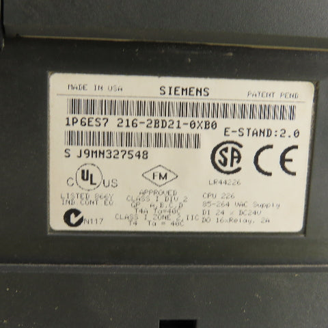 Siemens 216-2BD21-0XB0 Simatic S7-200 Compact PLC Unit 24VDC