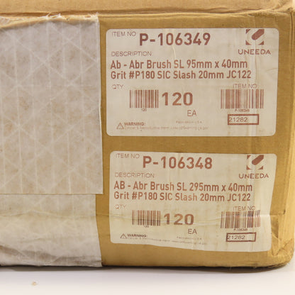 Uneeda P-106349 P-106348 AB-Abr Replacement Insert Brushes SIC P180 Grit Lot/240
