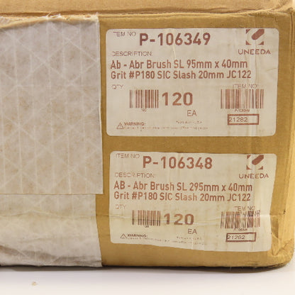 Uneeda P-106349 P-106348 AB-Abr Replacement Insert Brushes SIC P180 Grit Lot/240