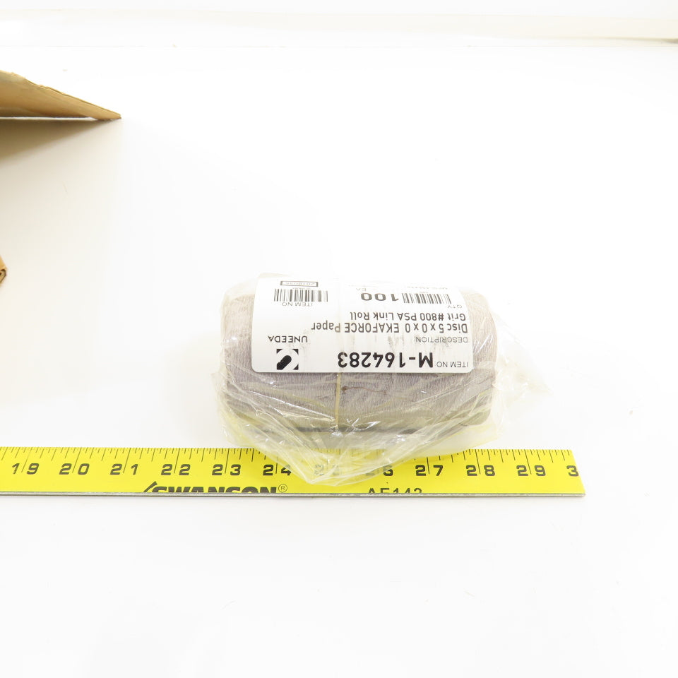 Uneeda M-164283 5" Diameter Sanding Disc Ekaforce Paper #800 Grit PSA Lot/1000