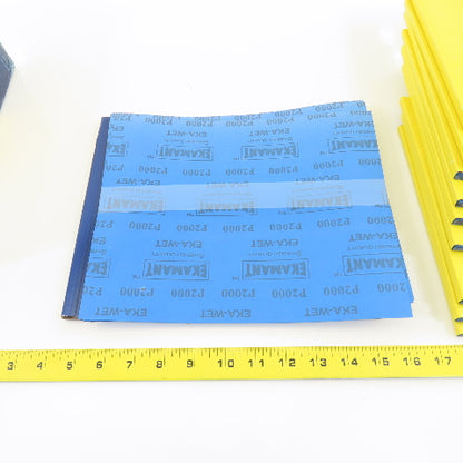 Uneeda M-127688 9" x 11" Sanding Sheets EKA-WET P2000 Grit Lot Of 500