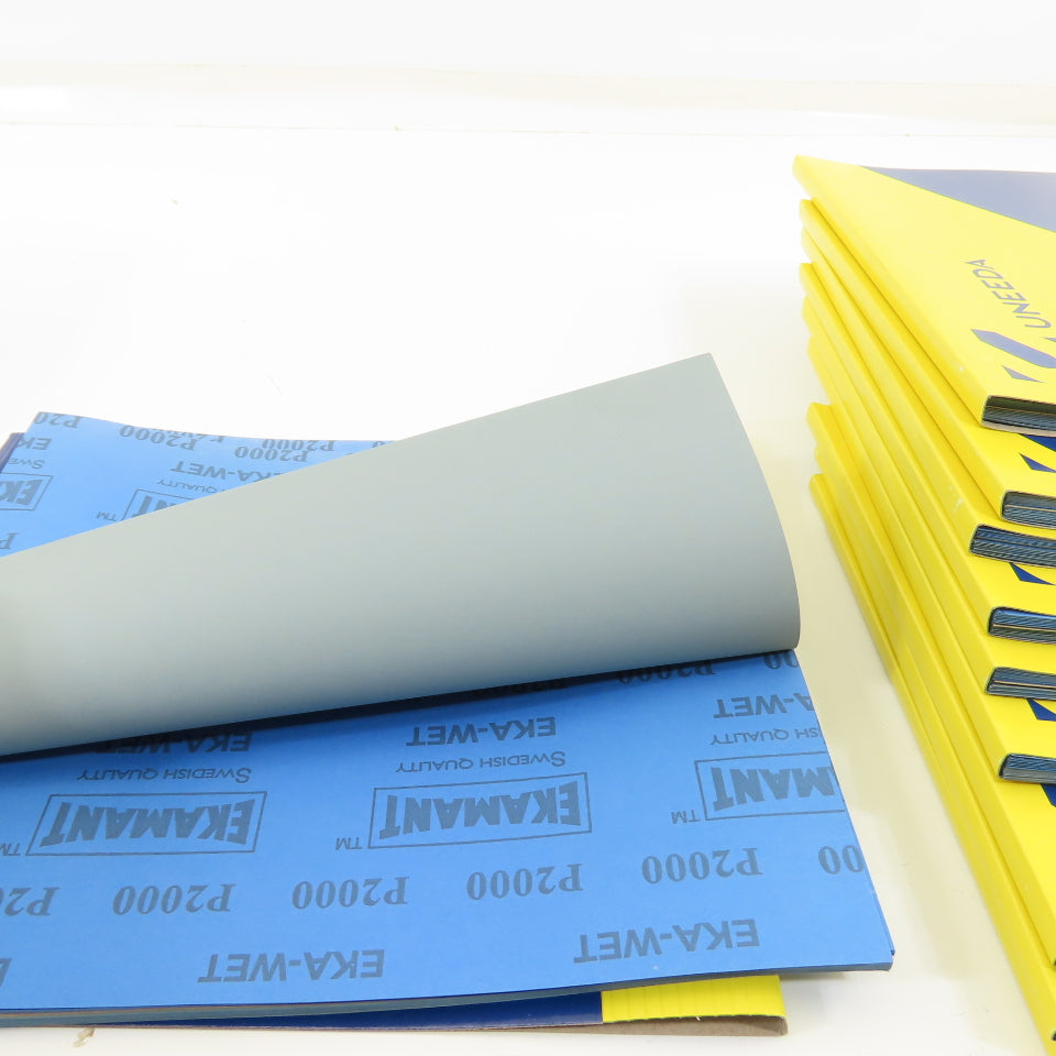 Uneeda M-127688 9" x 11" Sanding Sheets EKA-WET P2000 Grit Lot Of 500