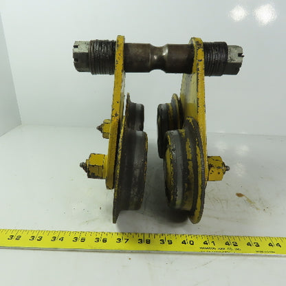 Budgit No. 82 Manual Push Pull Hoist Trolley 2" To 4-3/4" Flange 2000lb Capacity