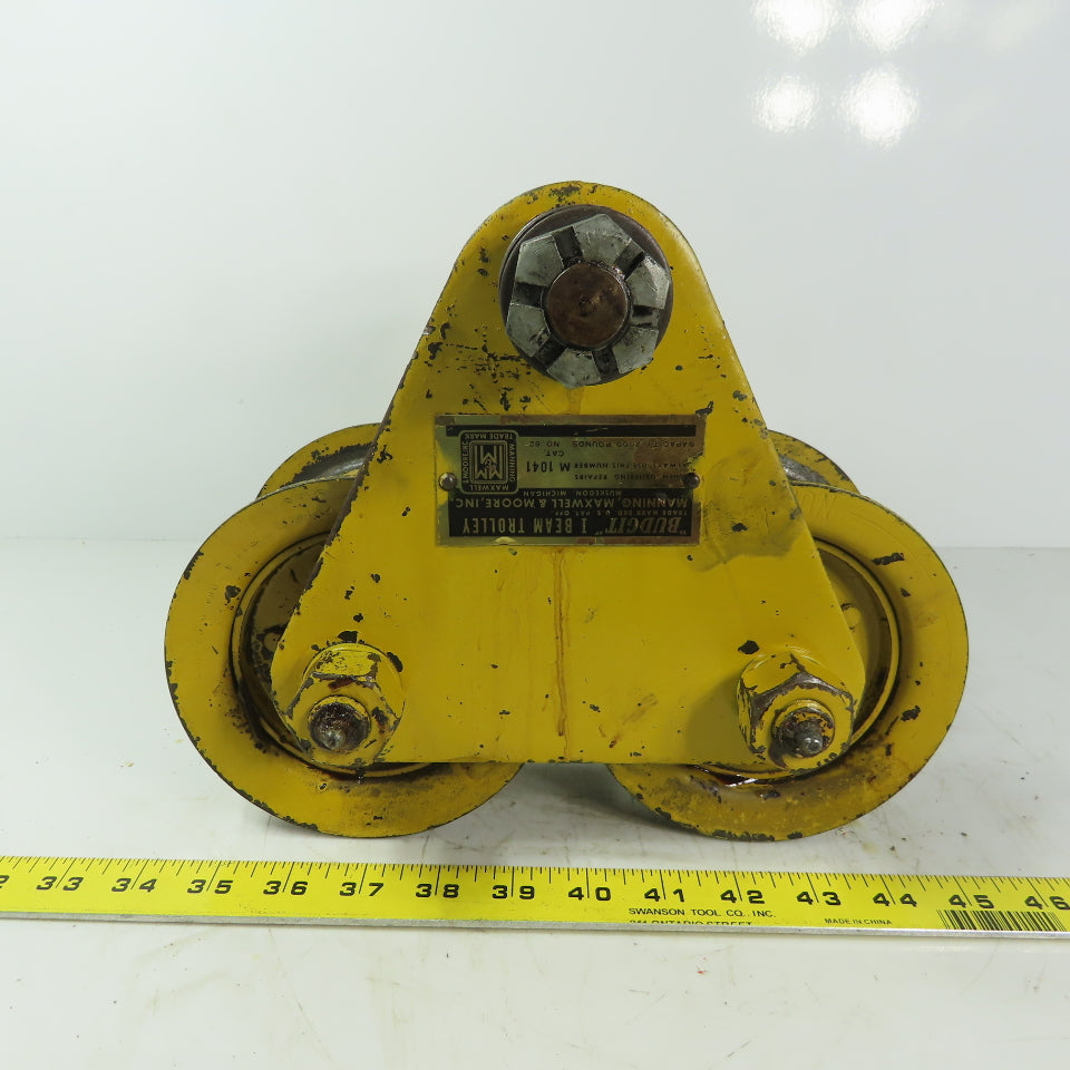 Budgit No. 82 Manual Push Pull Hoist Trolley 2" To 4-3/4" Flange 2000lb Capacity