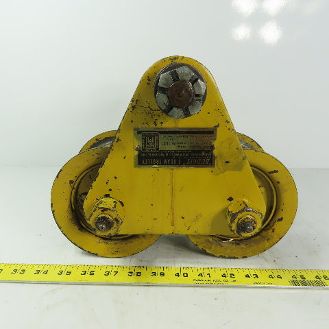 Budgit No. 82 Manual Push Pull Hoist Trolley 2" To 4-3/4" Flange 2000lb Capacity