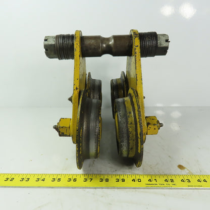 Budgit No. 82 Manual Push Pull Hoist Trolley 2" To 4-3/4" Flange 2000lb Capacity