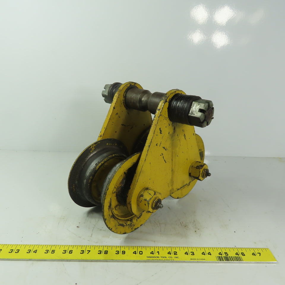 Budgit No. 82 Manual Push Pull Hoist Trolley 2" To 4-3/4" Flange 2000lb Capacity