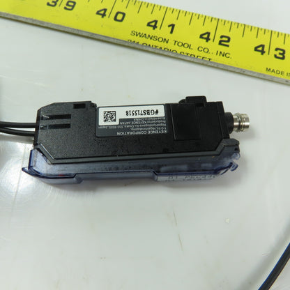 Keyence FS-V31CP Sensor Amplifier Fiber Optic Sensor W/Optic Sensors Damaged