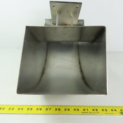 90° Elbow Duct Chute 136mm x 165mm Stainless Steel