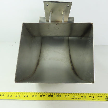 90° Elbow Duct Chute 136mm x 165mm Stainless Steel