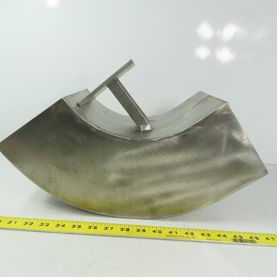 90° Elbow Duct Chute 136mm x 165mm Stainless Steel