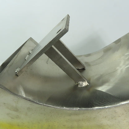 90° Elbow Duct Chute 136mm x 165mm Stainless Steel