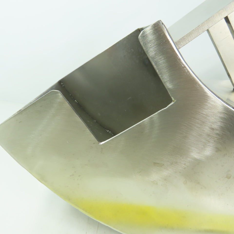 90° Elbow Duct Chute 136mm x 165mm Stainless Steel