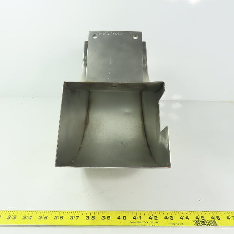 90° Elbow Duct Chute 136mm x 165mm Stainless Steel