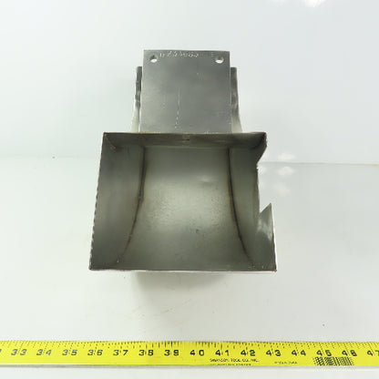 90° Elbow Duct Chute 136mm x 165mm Stainless Steel