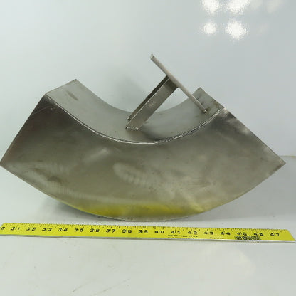 90° Elbow Duct Chute 136mm x 165mm Stainless Steel