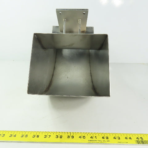 90° Elbow Duct Chute 136mm x 165mm Stainless Steel