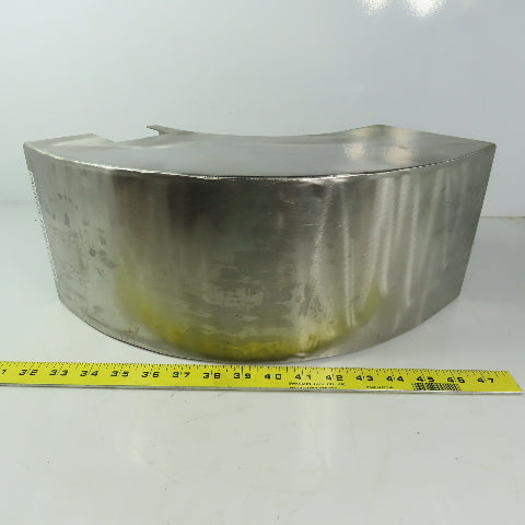 90° Elbow Duct Chute 136mm x 165mm Stainless Steel