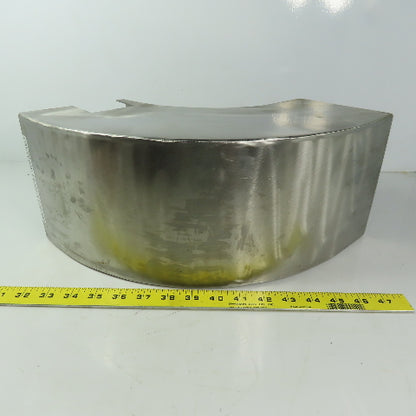 90° Elbow Duct Chute 136mm x 165mm Stainless Steel