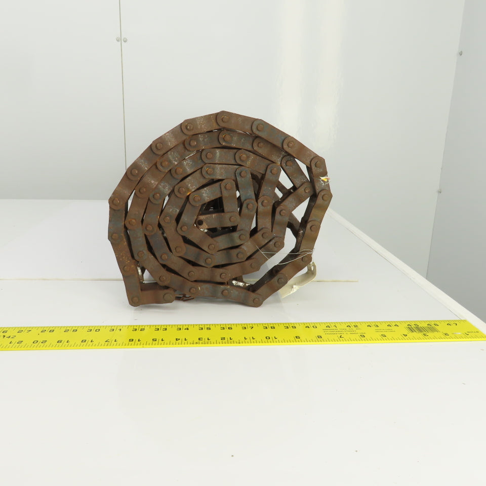 Drives 25-1/4"W x 92" L Chain Driven Steel Drag Cleated Conveyor Belt Chain D662