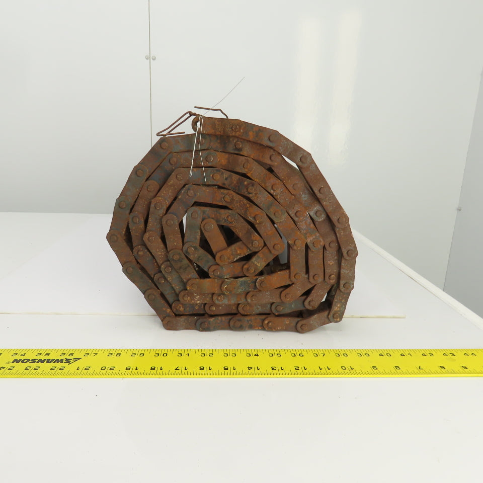 Drives 25-1/4"W x 117"L Chain Driven Steel Drag Cleated Conveyor Belt Chain D662
