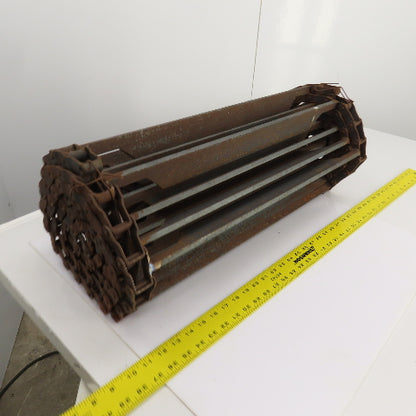 Drives 25-1/4"W x 117"L Chain Driven Steel Drag Cleated Conveyor Belt Chain D662