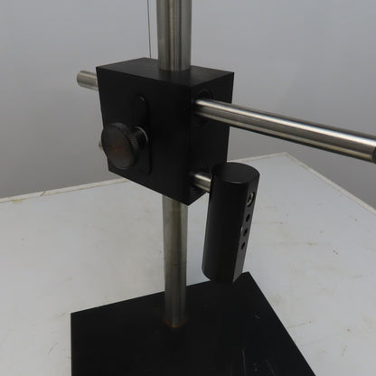 Inspection Comparator Stand Indicator Holder 11"x12" Steel Base 17" Post