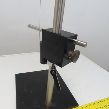 Inspection Comparator Stand Indicator Holder 11"x12" Steel Base 17" Post