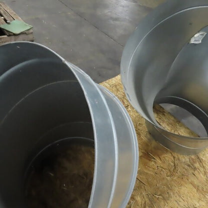 18" 20 Gauge Galvanized Steel HVAC Duct Work Wye & 45° Elbow Lot Of 2