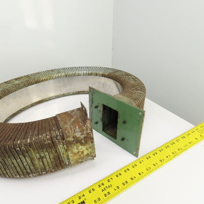 46-1/2" OAL Steel Enclosed Cable Carrier Energy Chain 4-1/4" x 2-3/4" ID